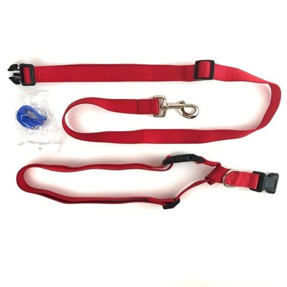 Hands Free Dog Leash + Waist / Crossbody Connecting Belt for Pup's Walker - Picture 2 of 9